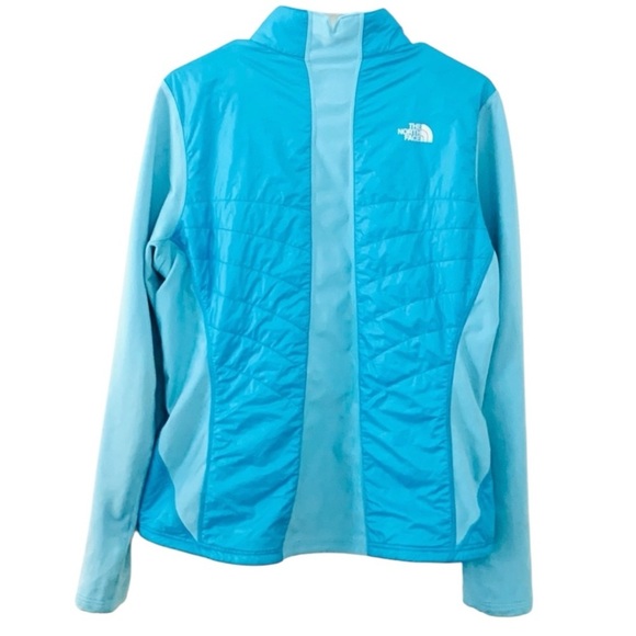 THE NORTH FACE Primaloaft Hybrid Zip Up Animagi Running Jacket Teal Blue Size XS - Picture 2 of 5